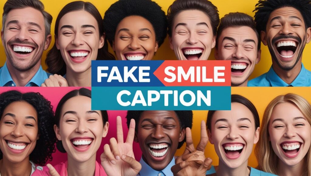 Fake Smile Captions for Heartbreak