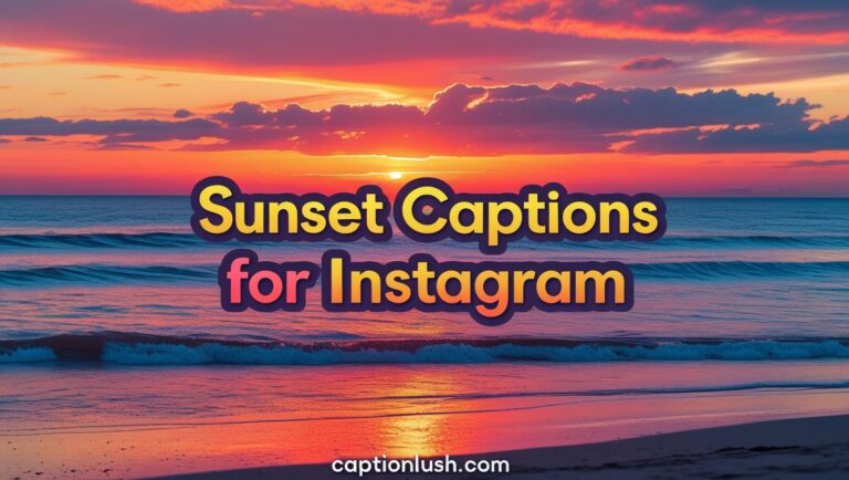 sunset-captions-for-instagram