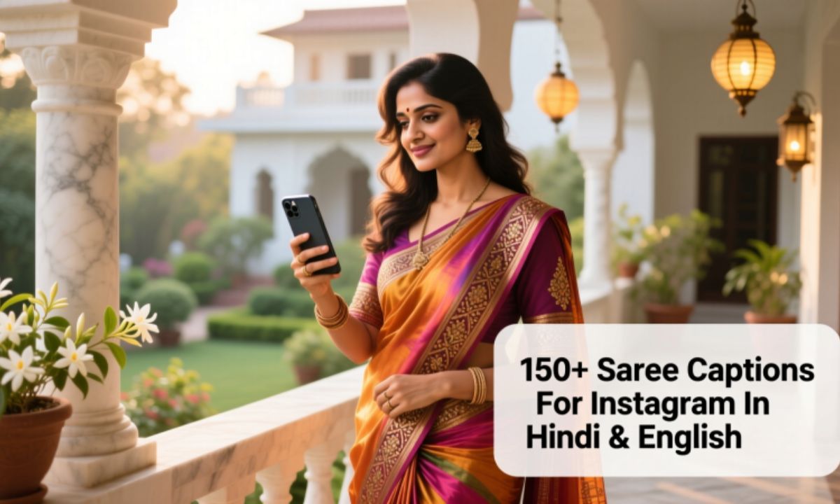 150+ Saree Captions For Instagram In Hindi & English