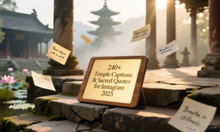 240+ Temple Captions & Sacred Quotes for Instagram 2025