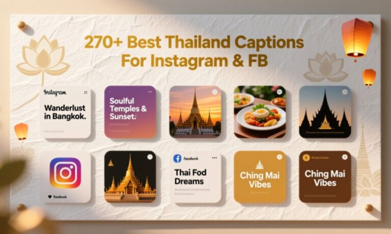 270+ Best Thailand Captions For Instagram & FB