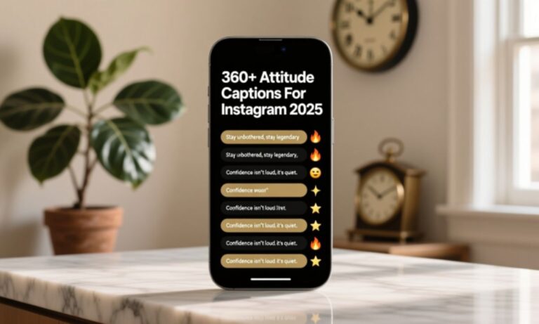 360+ Attitude Captions For Instagram 2025