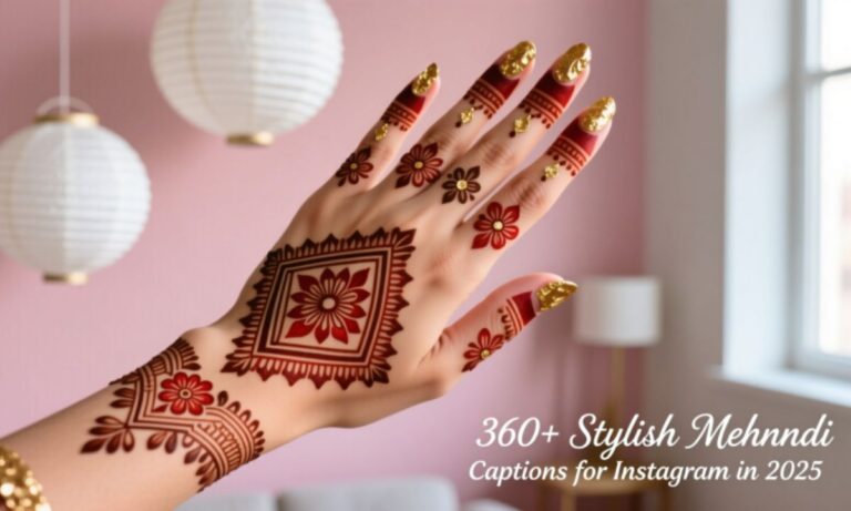 360+ Stylish Mehndi Captions for Instagram in 2025