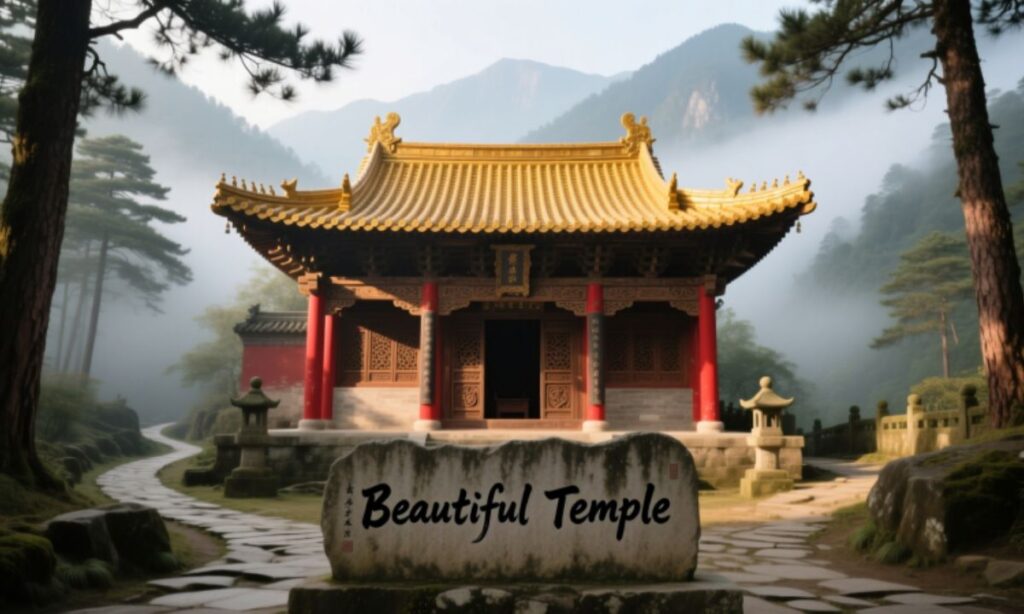Beautiful temple captions