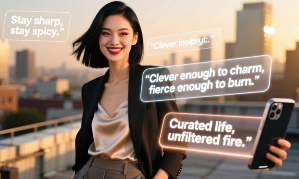 Clever Chic and Fiery Instagram Captions