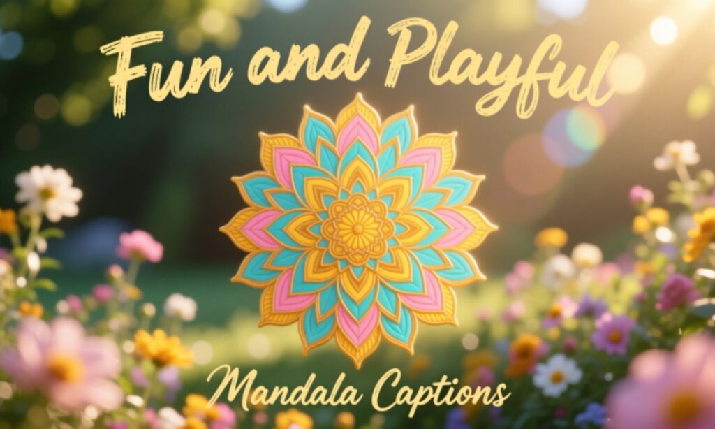 Fun and Playful Mandala Captions