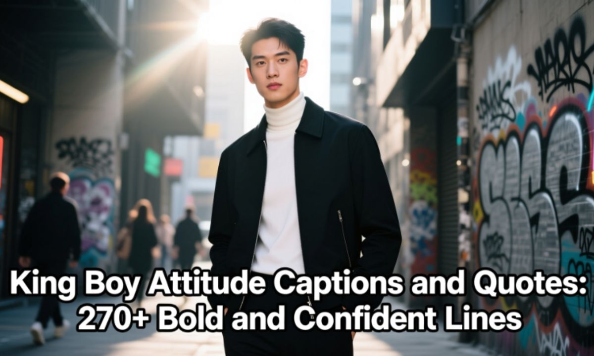King Boy Attitude Captions and Quotes 270+ Bold and Confident Lines