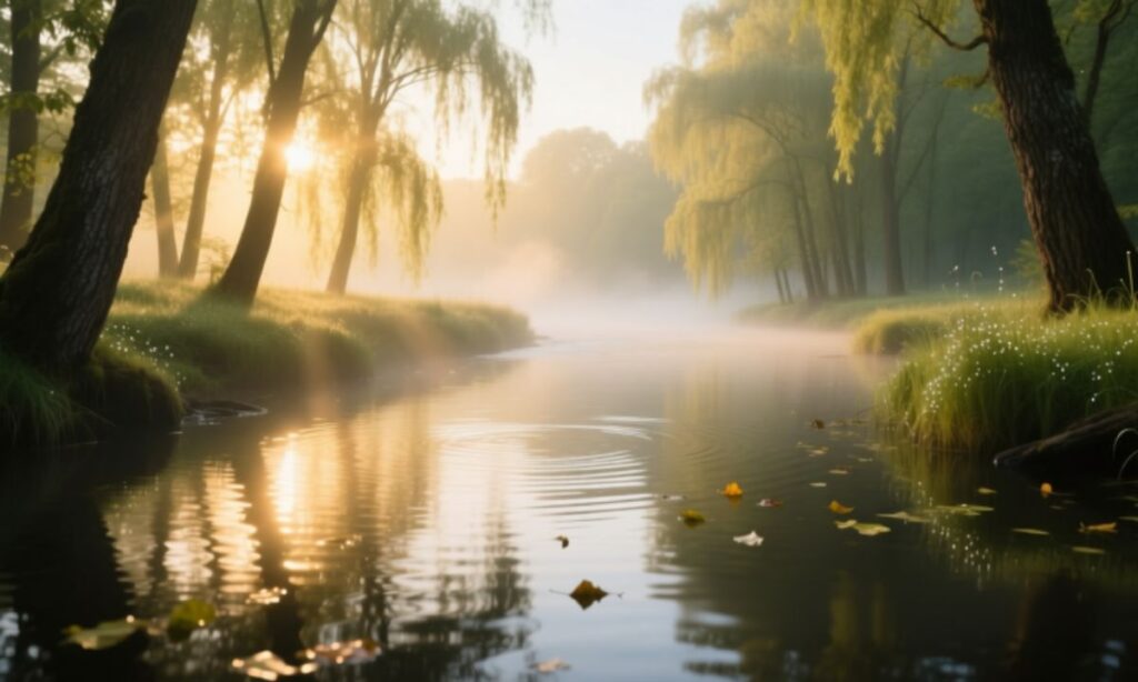 Peaceful River Captions