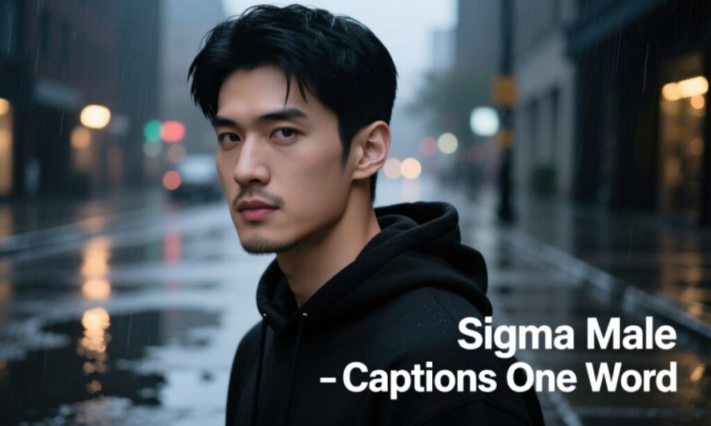 Sigma Male Captions One Word 